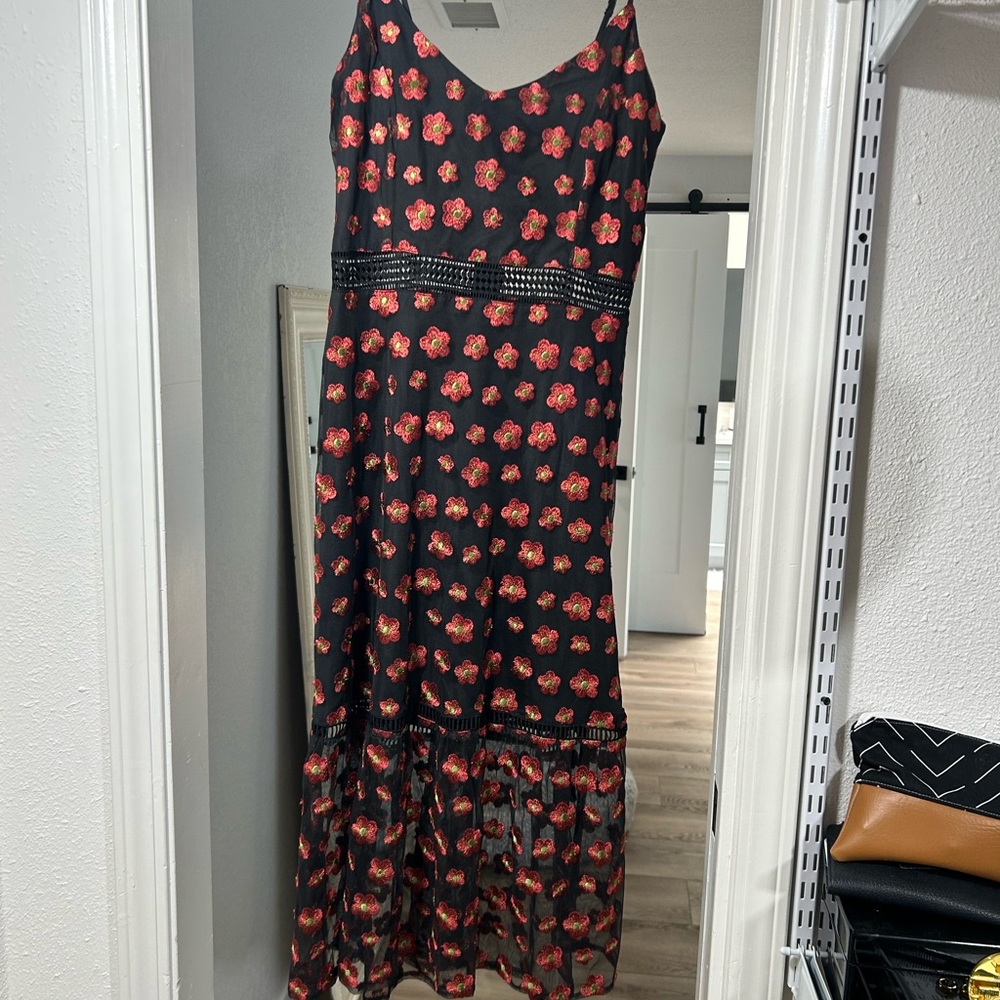 Jack dress red and black
